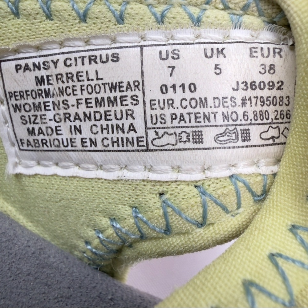 Merrell Women’s Pansy Citrus Thong Flip Flop Walking Sandals Green Gray US 7 - Picture 12 of 14